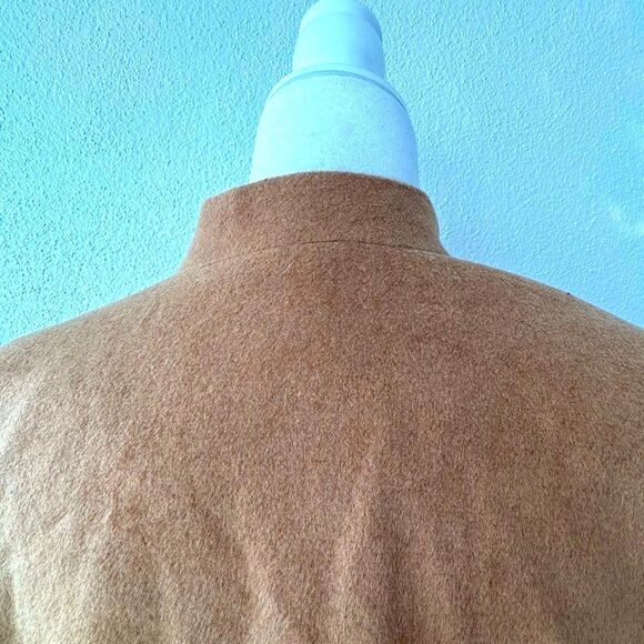 Denim &Co Tan Coat QVC Two Pockets V Neck SZ Small NWOT - Picture 7 of 14